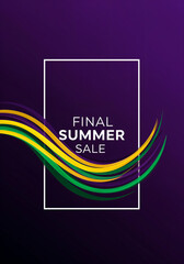 Final Summer Sale Banner Abstract