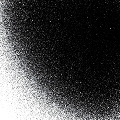 Obraz premium Halftone Gradient Noise Black and White Abstract Background Texture
