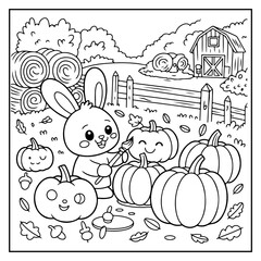Cozy Autumn Bold And Easy Coloring Book for Kids and Adults