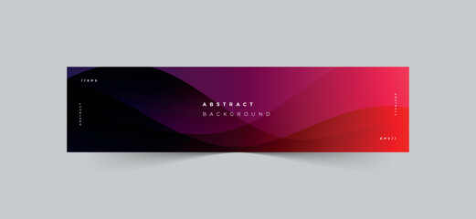 Linkedin banner abstract wave background design