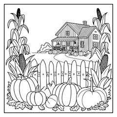 Cozy Autumn Bold And Easy Coloring Book for Kids and Adults
