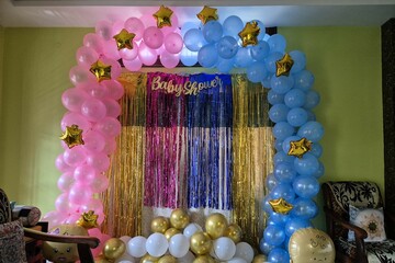 Fototapeta premium Baby shower balloon decoration