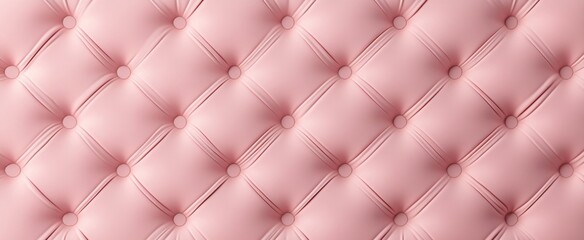 Fototapeta premium Pink Quilted Upholstery Fabric Texture