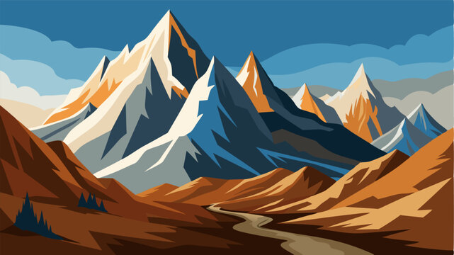 The rugged and barren landscape of Snowy Ridge is a stark contrast to the warmth and comfort of the valley below.