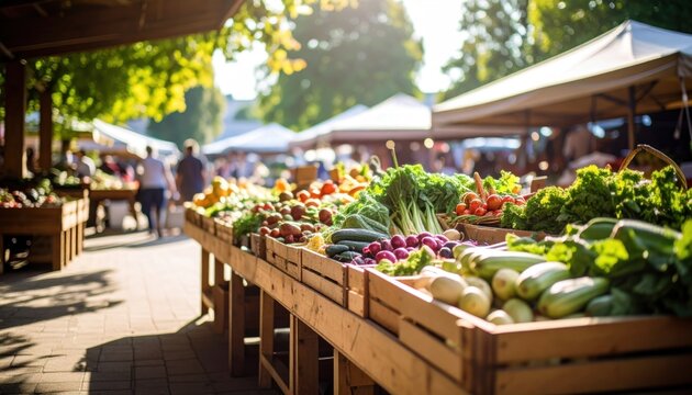 Fresh Produce at Outdoor Market