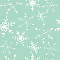Elegant Snowflake Pattern Background