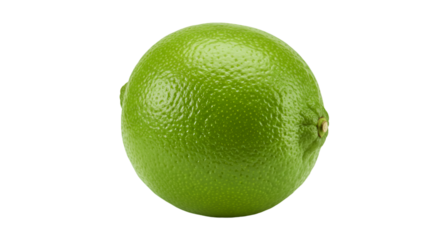 Vibrant green lime against stark background