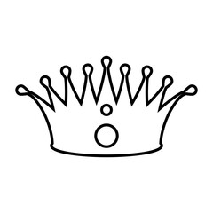 Crown vector icon. King illustration sign. Queen symbol. monarchy mark.