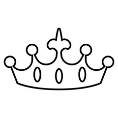 Crown vector icon. King illustration sign. Queen symbol. monarchy mark.