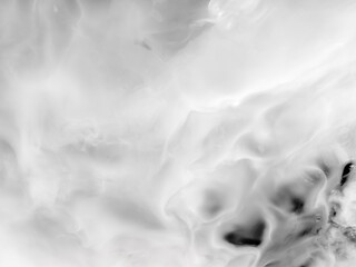 Top view of smoke from dry ice. white smoke floating air background