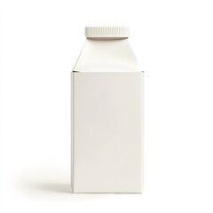 White carton packaging mockup blank product container box isolated design template for branding and label