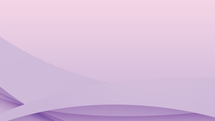 Abstract Purple and Lavender Gradient Background with Layered Curves