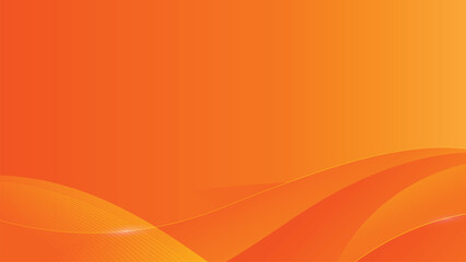Abstract Orange and Yellow Gradient Background with Wavy Lines