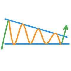 chart Pattern Cheat Vector Illustration