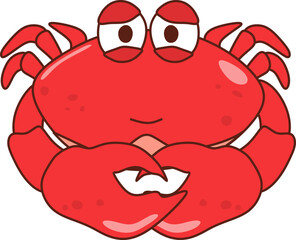 Cute Crab Illustration