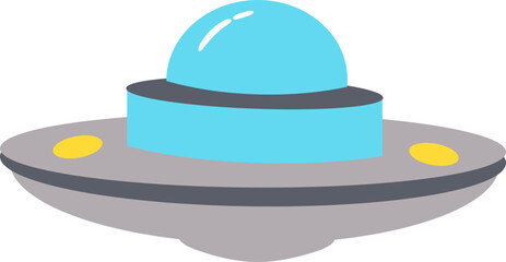 UFO Flying Illustration