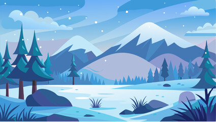 The meadow is a peaceful retreat where the snow seems to muffle any sounds of the outside world. Its the perfect place to escape and reconnect with nature surrounded by the serene