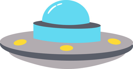 UFO Flying Illustration