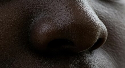 Fototapeta premium Detailed closeup of a nose.