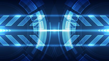Abstract technology background. Futuristic interface. Vector illustration for your design