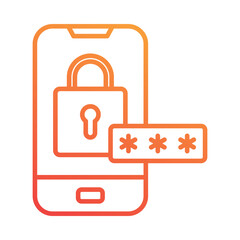 Mobile Password Icon