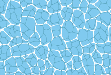 Abstract geometric voronoi grid pattern background. Pebble-like irregular line texture, abstract hand drawn blue and white vector wallpaper. For web tiles, science and interior designs. line polygonal