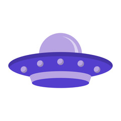 UFO Flat Illustration