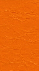 Orange Texture Background Crumpled Paper Surface Bright and Abstract