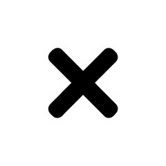 Close icon filled for cancel action in mobile UI