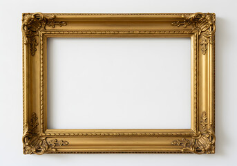 Ornate Golden Frame Vintage Antique Art Rectangle Decor Elegant Wall