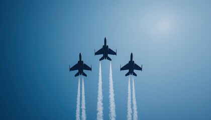 Military jets in formation (1)