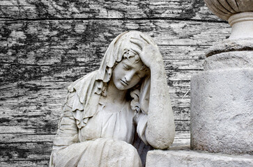 Statue of the Virgin Mary patron saint	
