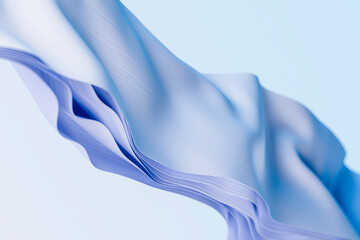 Abstract rendering of a flower-textured mesh with a minimalistic design