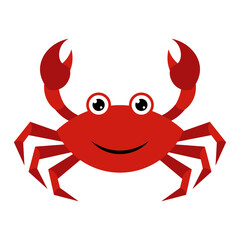 Crab Flat Illustration