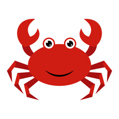Crab Flat Illustration