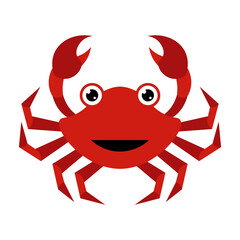 Crab Flat Illustration