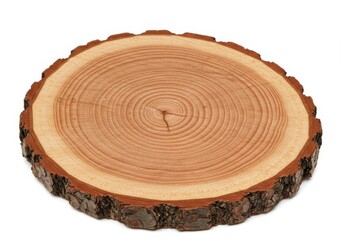 Photo Detailed Brown Wooden Tree Log Slice Surface