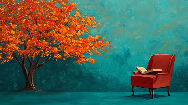 Community reading corner promoting literacy and conversation