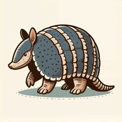 cartoon illustration of a cartoon dinosaur,silhouette of an armadillo