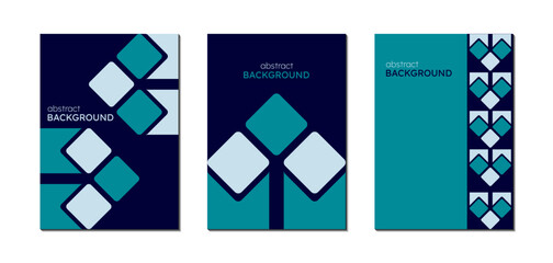 minimalist flat geometric abstract white background with blue and green template design for cover, brochure, poster, flyer