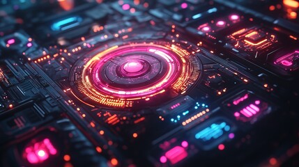 Futuristic Circuitry Design