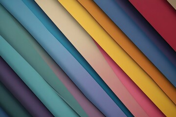 Obraz premium Diagonal Stripes: A Muted Hues Abstract Artwork