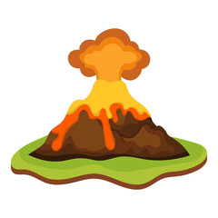 Volcano Illustration