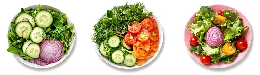Vegetable salad, healthy