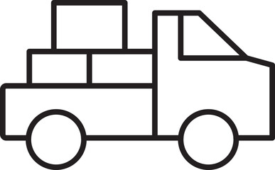 Truck Vector Icon Stock Illustration