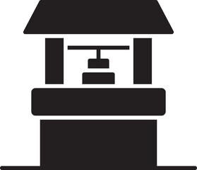 Water Wall Vector Icon Stock Illustration