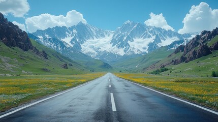 Majestic Mountain Road Trip: An Epic Journey Through Snow-Capped Peaks and Lush Meadows