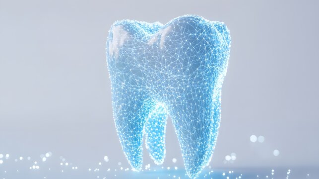 Digital representation of a healthy human tooth.
