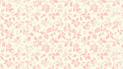 Delicate floral pattern with pink blossoms for elegant backgrounds design