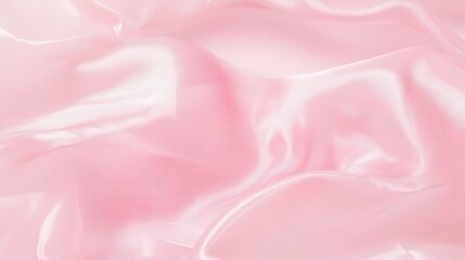 Elegant Soft Pink Silk Fabric with Subtle Shimmering Light Refractions